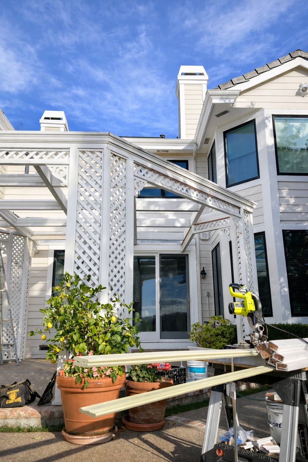 Custom pergola and lattice work by Kevin Breunig